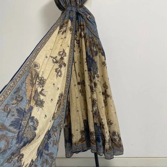 NW0T ！Zimmermann Ascension open-back printed cotton-voile halterneck maxi dress - Picture 10 of 14